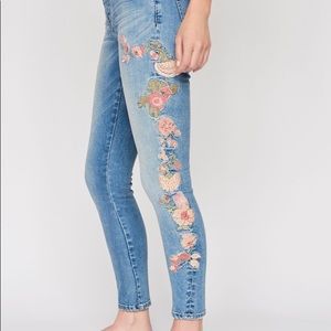 Free People Bird of Paradise Scallywag Skinnies 30
